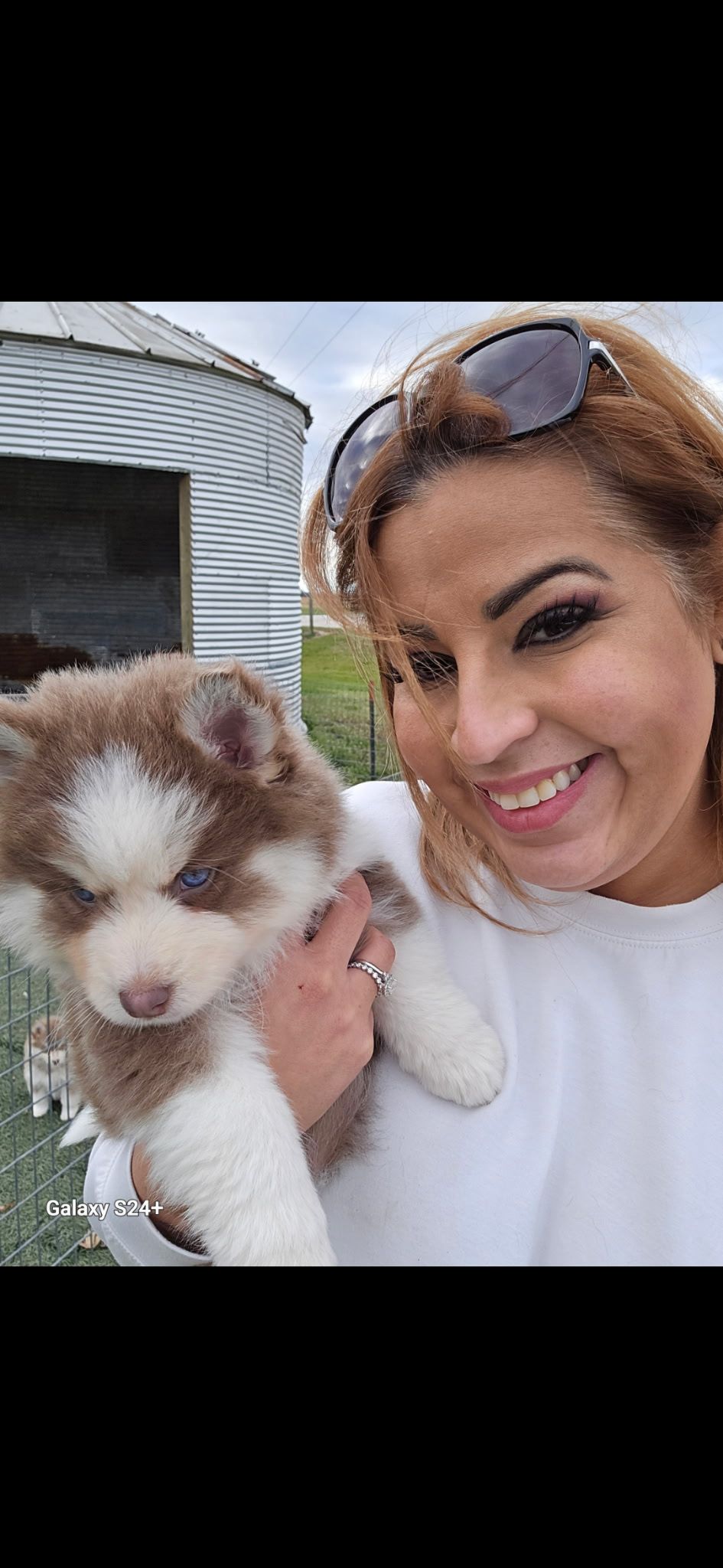 Yesenia with Pomsky